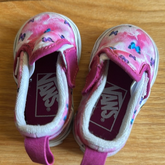 Vans toddler girls unicorn butterfly butterflies slip on .  Super condition. - Picture 6 of 9
